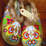 Skillfully crafted moccasins, beautifully beaded. From northern Ontario, possibly Cree. Priced at $375 Offered by a Tick in Tyme Antiques , Bloomfield, Ontario. Call 613-393-5886 or email boogleberry@sympatico.ca