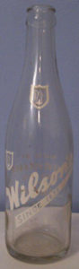 A Wilson beverage bottle from Toronto. The company had been in business since 1875