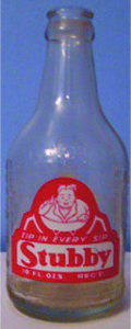 A Stubby brand bottle that contained liquor for mixed drinks